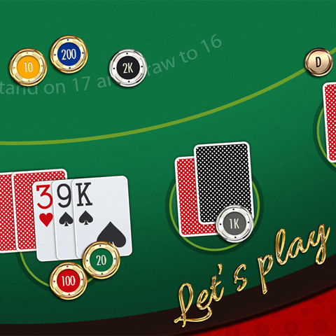 PSD Game Card GUI template - Casino Game